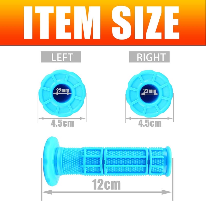APPYU 7/8'' ATV Grips Upgrade Universal Handlebar Grips Soft Rubber Thumb Throttle Motorcycle Grip for Polaris Kid Youth 4 Wheeler Quad 400ex Banshee Blaster Raptor 350 Warrior 350 Raptor 660 - Image 4